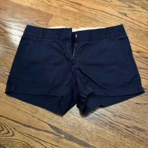 J Crew navy chino shorts, size 2
